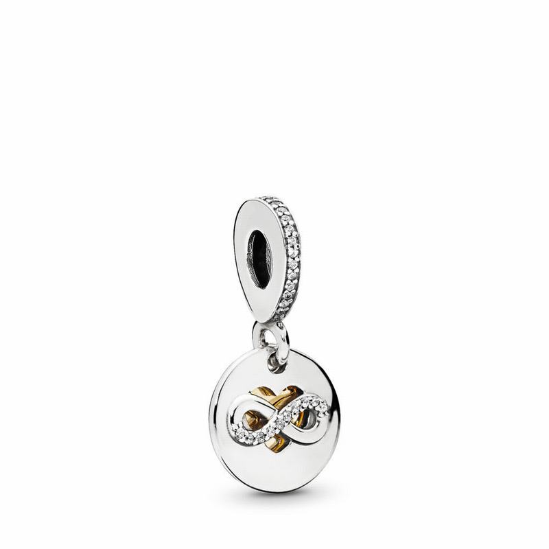 Pandora Heart Of Infinity Dangle Charm - Two Tone/Cubic Zirconia - Canada | IW1978IU